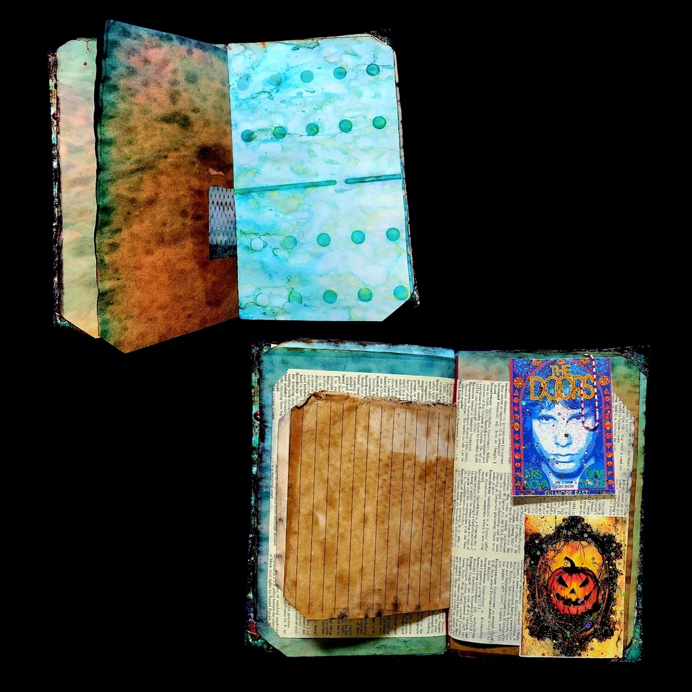 Grateful Dead Music Inspired Junk Journal Handmade Vintage Creative Notebook